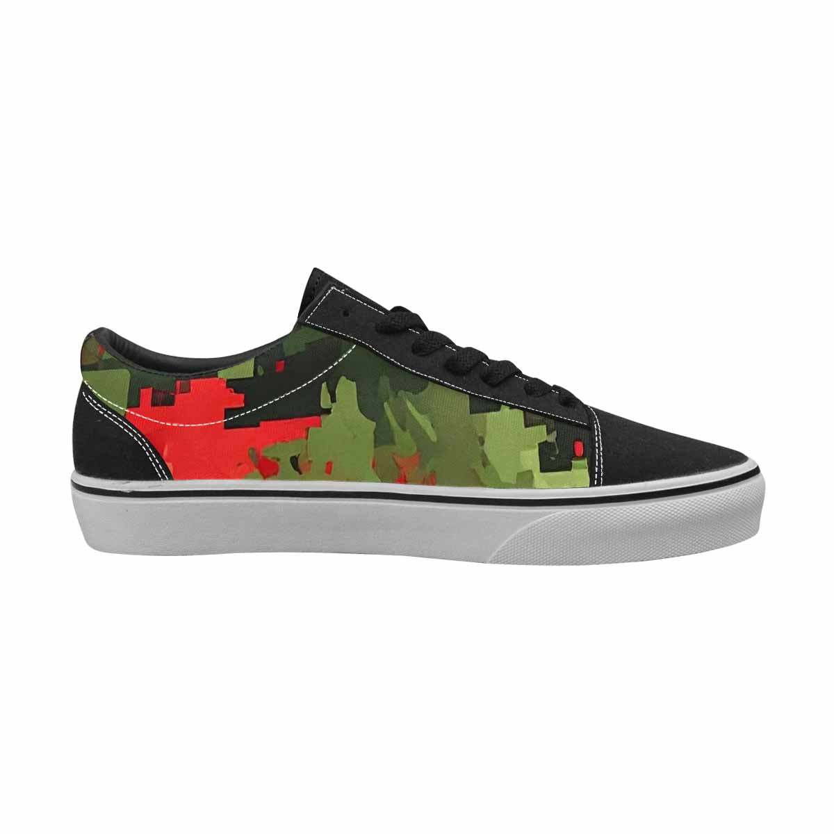 MEN'S Military Camouflage Blotch Canvas Lace-Up Dreamcore Custom Sneakers