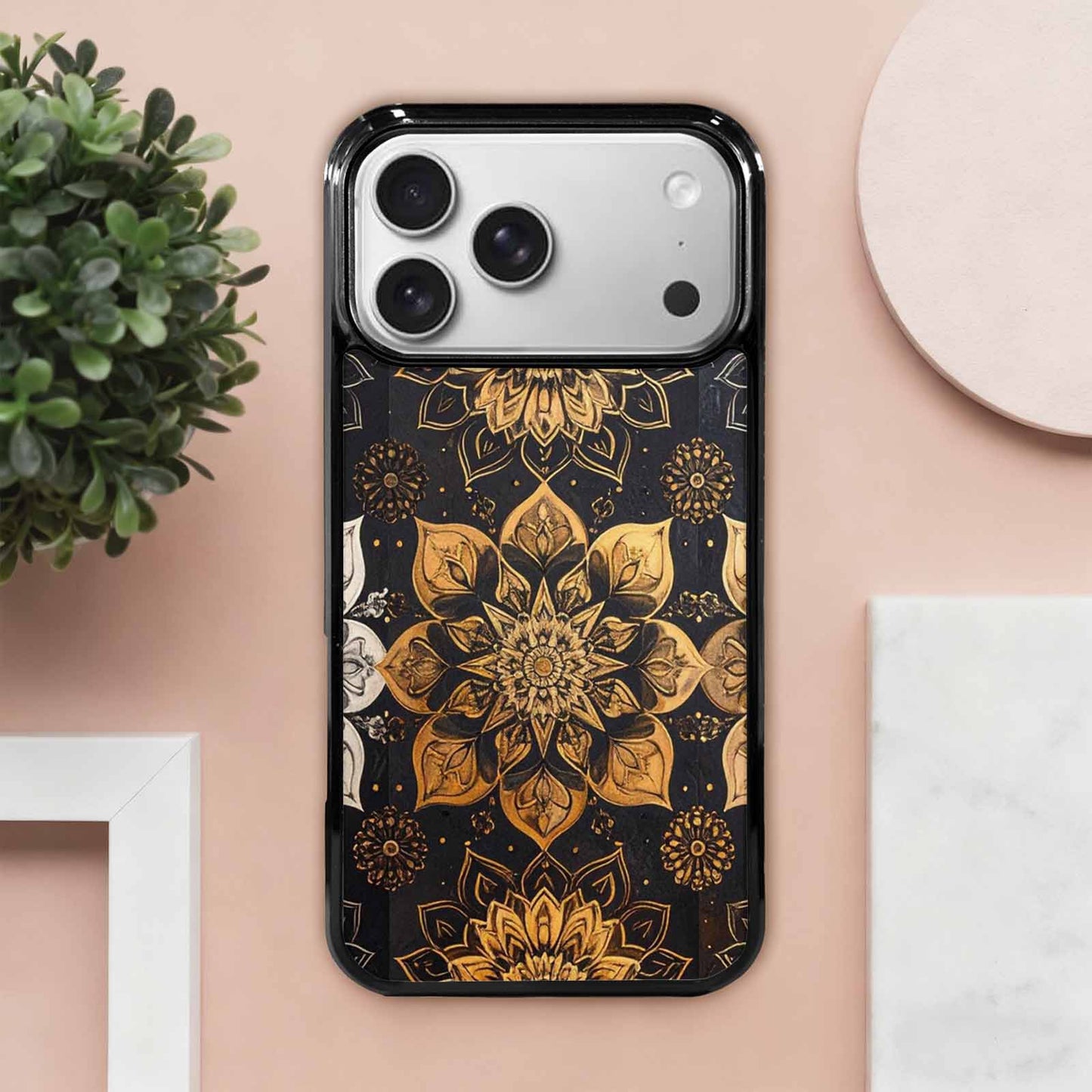 iPhone 17 Pro Max Case — Small Mandala Pattern, Randomly Floral, Personalized Phone Case