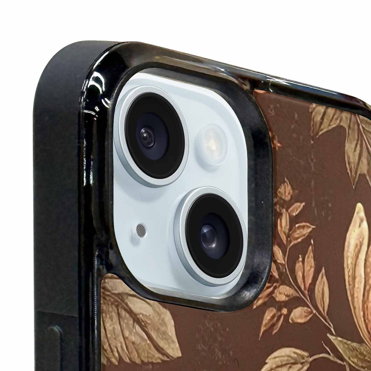 iPhone 15 Plus Case — Vintage Botanical Art Pattern, Customized Protective Case