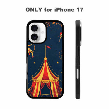 iPhone 17 Case — Vintage Circus Art Pattern Retro Vintage, Custom Phone Case