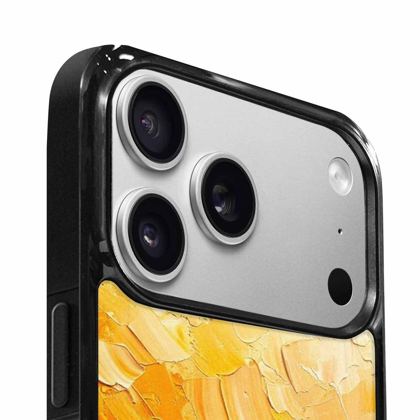 iPhone 17 Pro Max Case — Impressionist Sunflower Brushstroke Pattern Floral, Custom Printed Phone Case