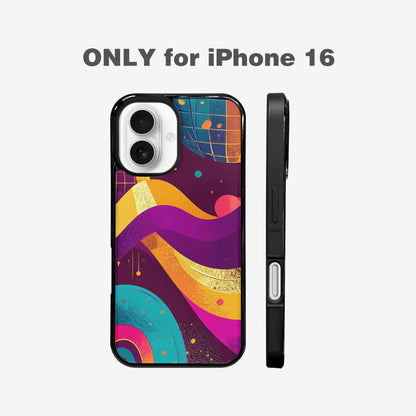 iPhone 16 Case — 1970s Disco Art Pattern, Custom Art Phone Cover
