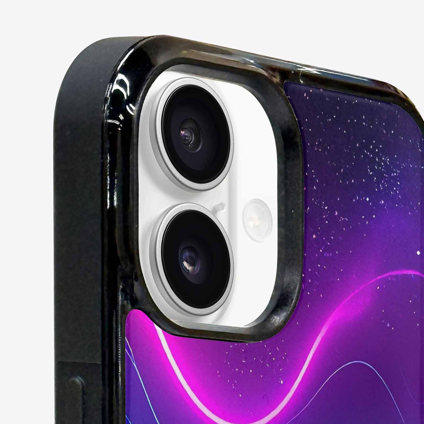 iPhone 16 Case — 1980s Neon Cartoon Art Pattern, Unique Phone Case Design