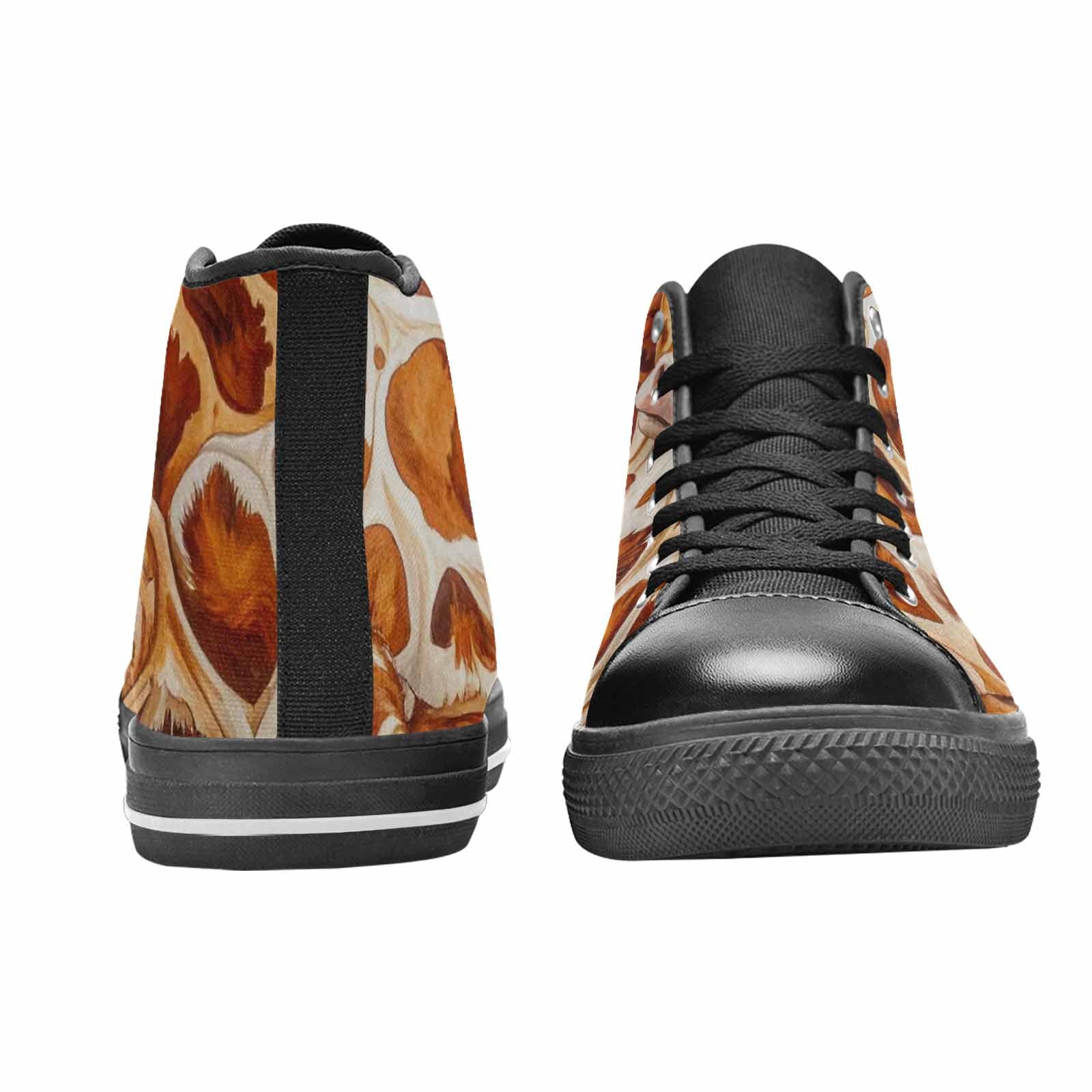 MEN'S Cow Animal Print High Top Canvas Y2K Custom Shoes