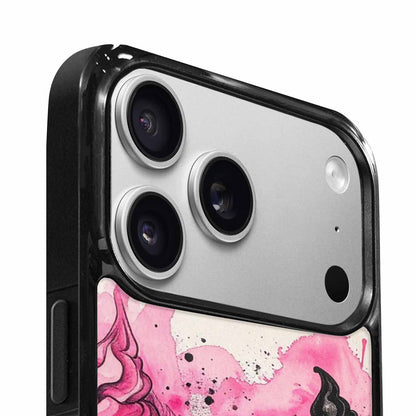 iPhone 17 Pro Max Case — Black &amp; Pink Ink Original Art, Custom Print Case Cover