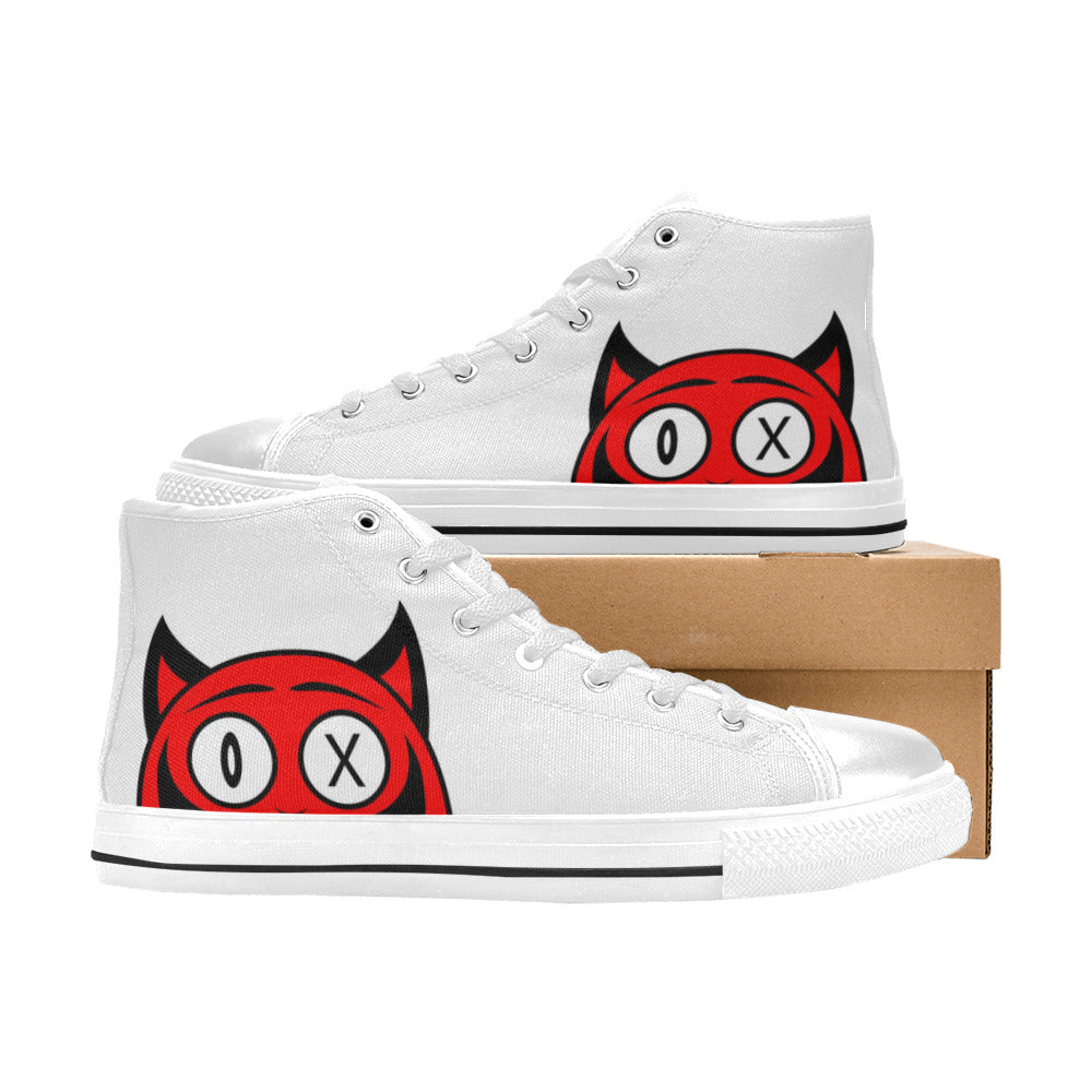 WOMEN'S Devil High Top Canvas Vivid Custom Shoes