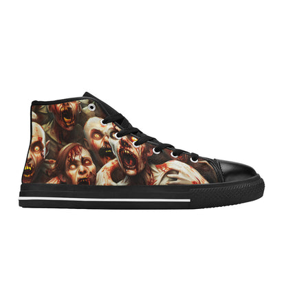 MEN'S Monsters 2 Men’S High Top Canvas Vibrant Chaos Sneakers