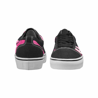 WOMEN'S Zebra Stripe Burst Lace-Up Canvas Y2K Custom Shoes