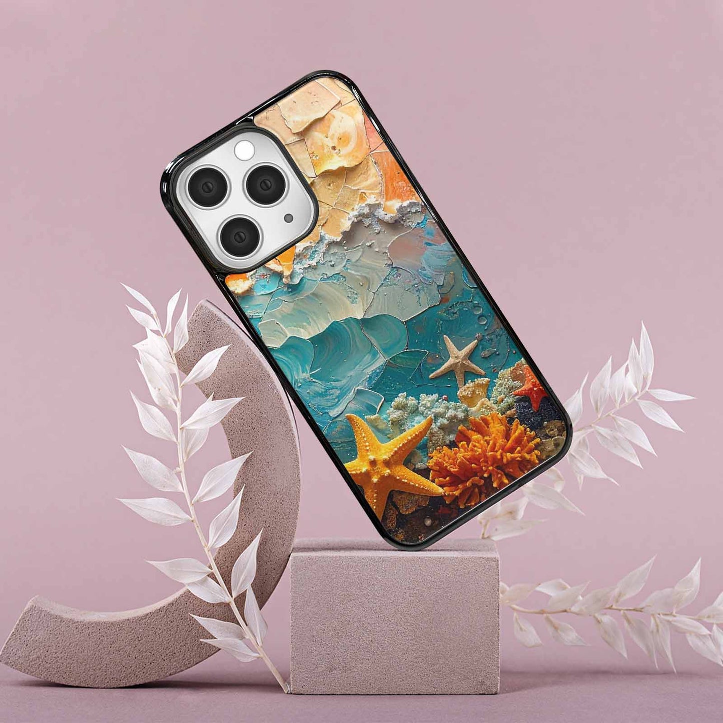 iPhone 15 Pro Max Case — Starfish Cluster Starfish Cluster Pattern Hundreds, Custom Print Case Cover