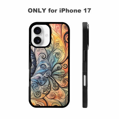 iPhone 17 Case — Tie Dye Swirls (black Tie Dye, Original Design Phone Case