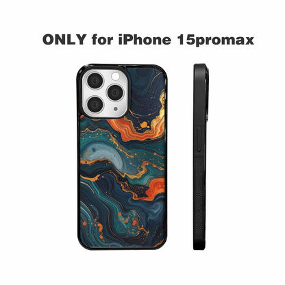 iPhone 15 Pro Max Case — Marble Dark, Custom Designed Case Cover