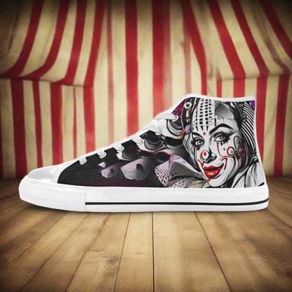Wolf Pink Cream Wearable Bold Art - Freaky Shoes