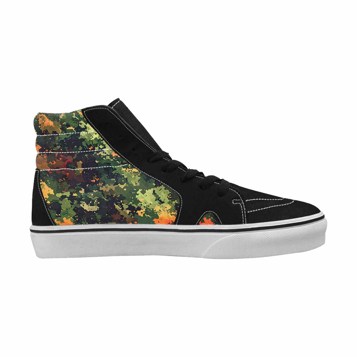 MEN'S Military Camouflage Blotch High Top Canvas Grunge Shoes