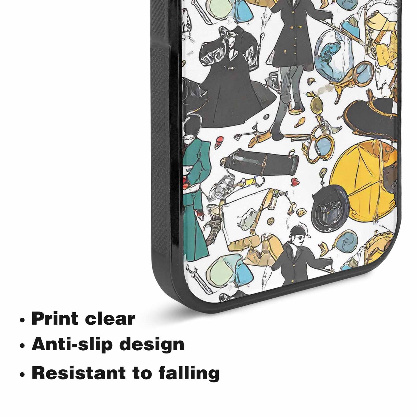 iPhone 15 Case — Noir Spy Silhouette Pen Ink Noir, Custom Art Phone Cover