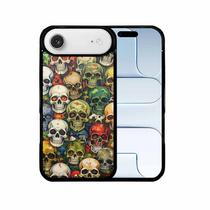 iPhone 17 Air Case — Skulls Pattern Hundreds Of Sma Gothic, Custom Made Phone Cover