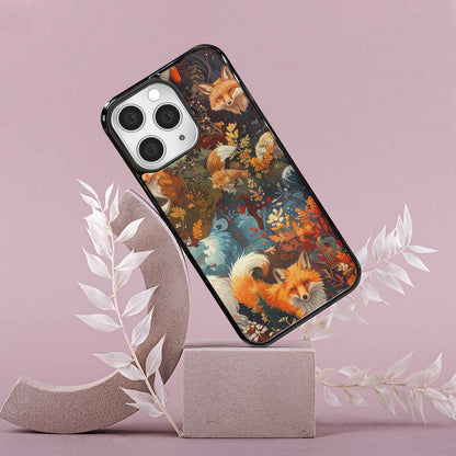 iPhone 15 Pro Max Case — Fox Forest Fox Forest Pattern Hundreds, Unique Phone Case Design