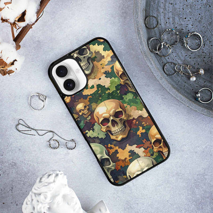 iPhone 16 Plus Case — Skulls Camoskulls Pattern Hu A0j, Original Design Phone Case