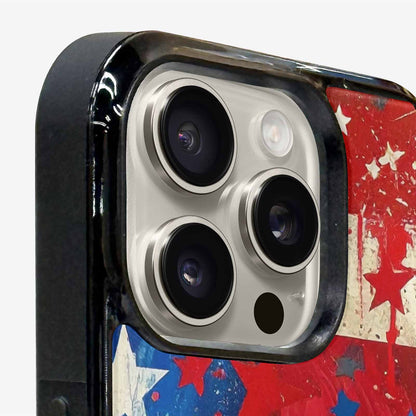 iPhone 16 Pro Case — Patriotic Stars And Stripes American Stars, Custom Art Phone Cover
