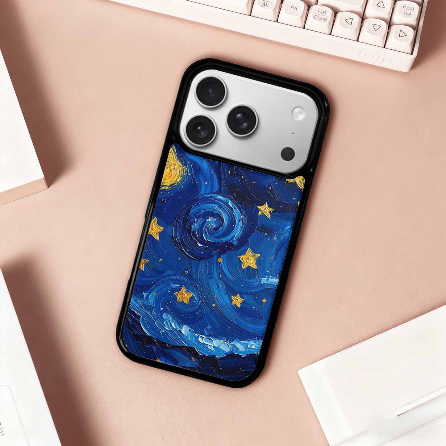 iPhone 17 Pro Case — Starry Night Galaxy Space, Custom Made Phone Cover