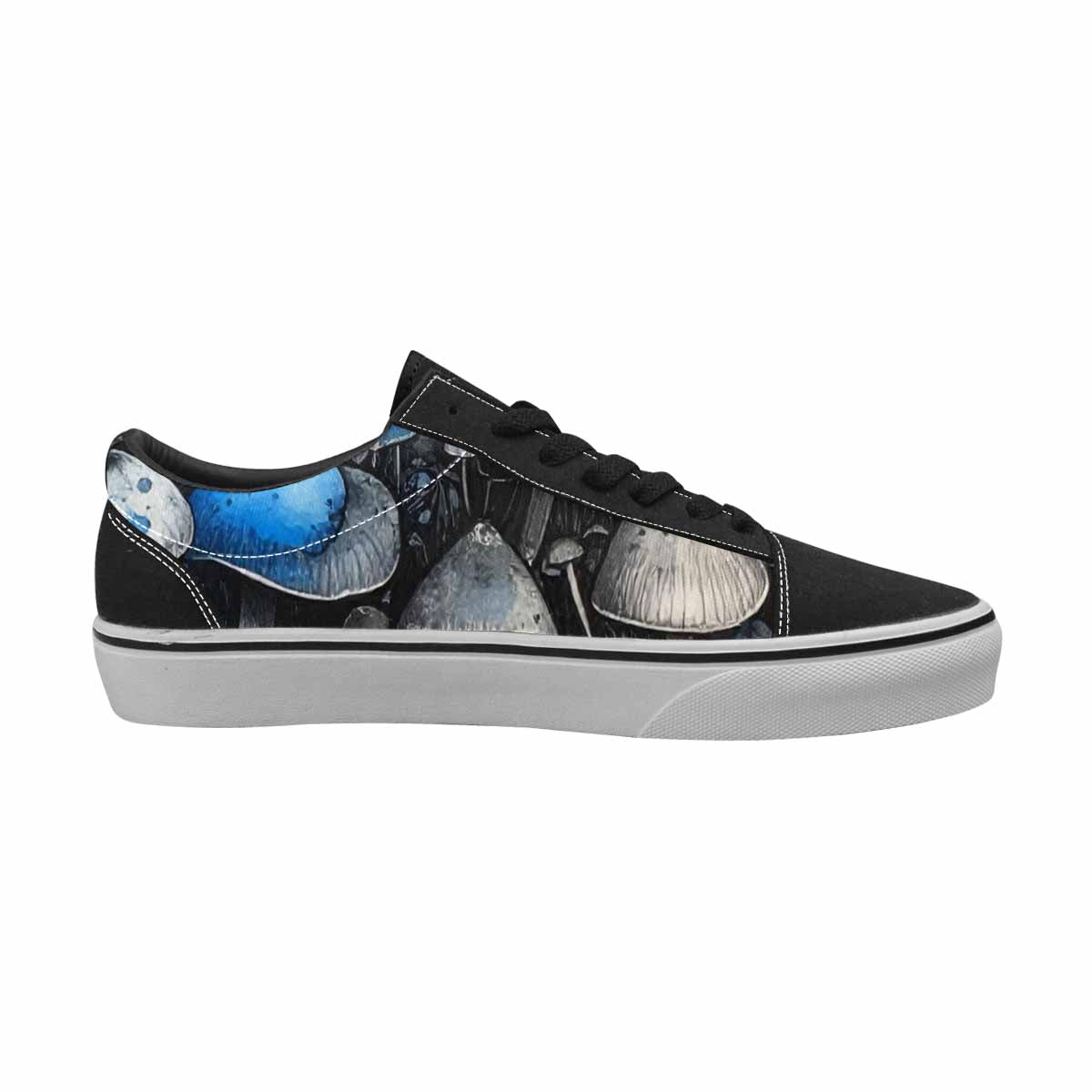 WOMEN'S Mushrooms (general) Lace-Up Canvas Neon Fantasy Shoes