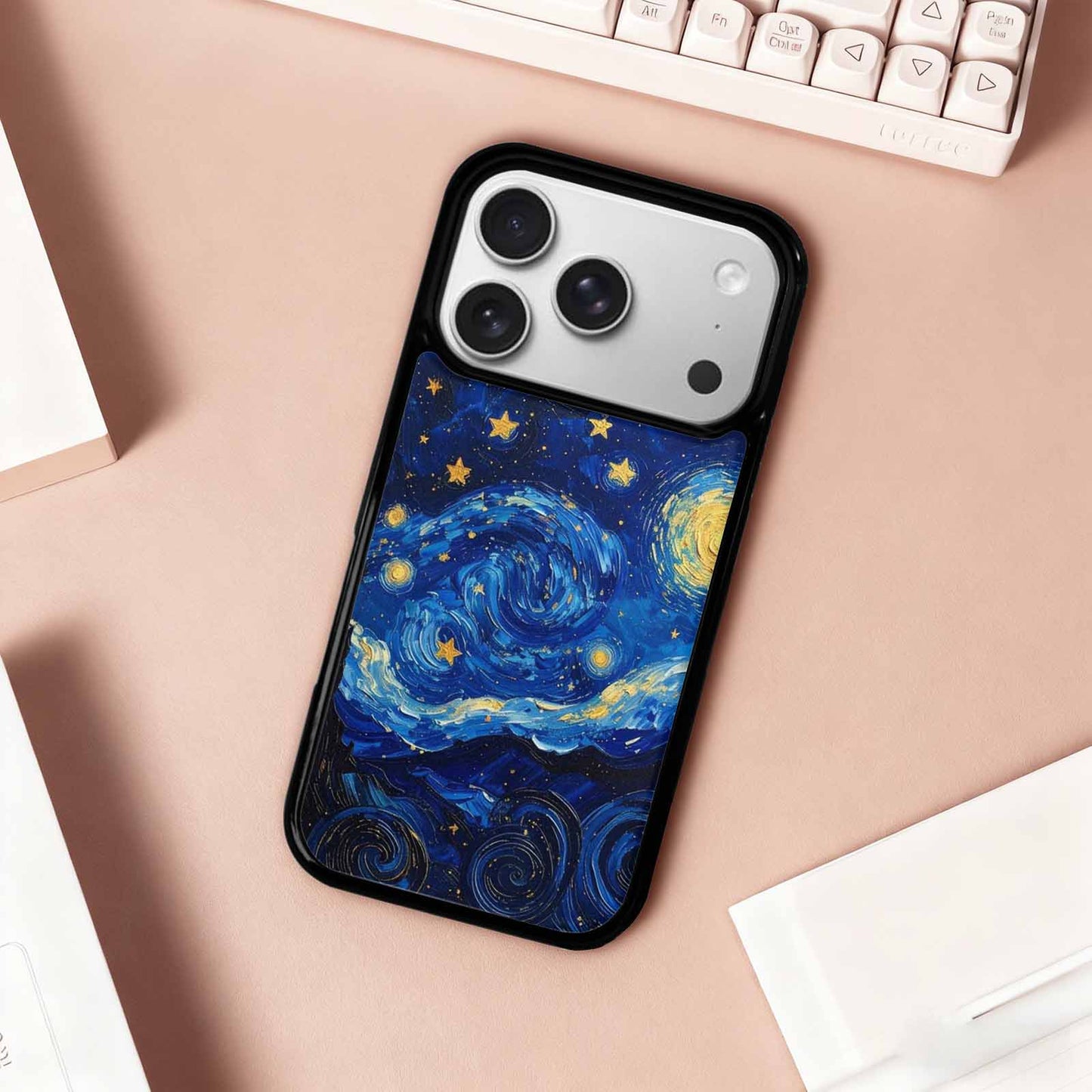 iPhone 17 Pro Case — Starry Night Galaxy Space, Custom Printed Phone Case