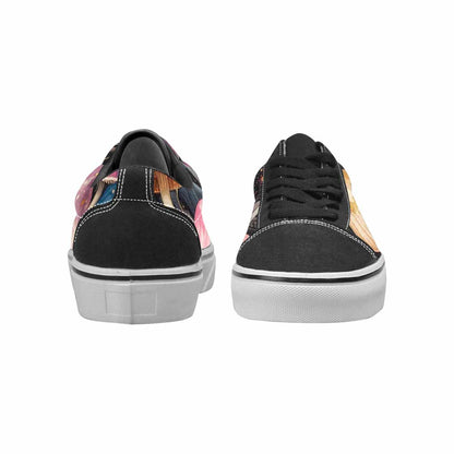 WOMEN'S Mushrooms Lace-Up Canvas Vibrant Chaos Custom Sneakers