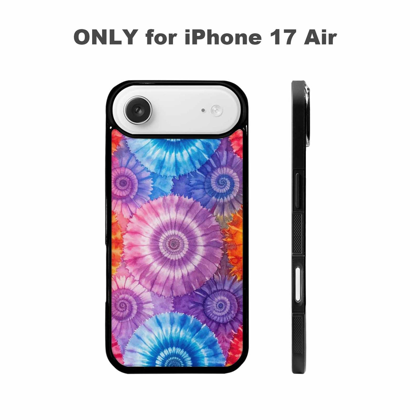 iPhone 17 Air Case — Small Tie Dye Swirl Pattern Tie, Unique Phone Case Design