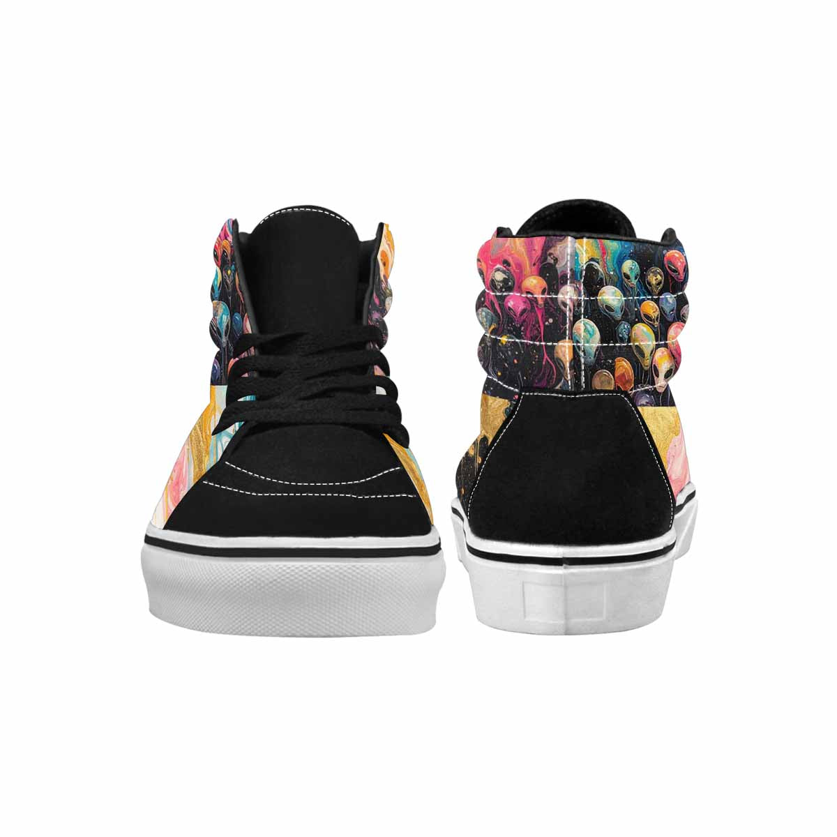 MEN'S Aliens  Marble Aliens High Top Canvas Vivid Sneakers