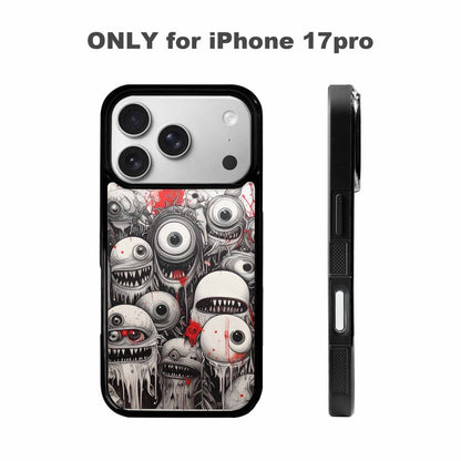 iPhone 17 Pro Case — Multi Eye Monster Black Red Original, Custom Phone Case