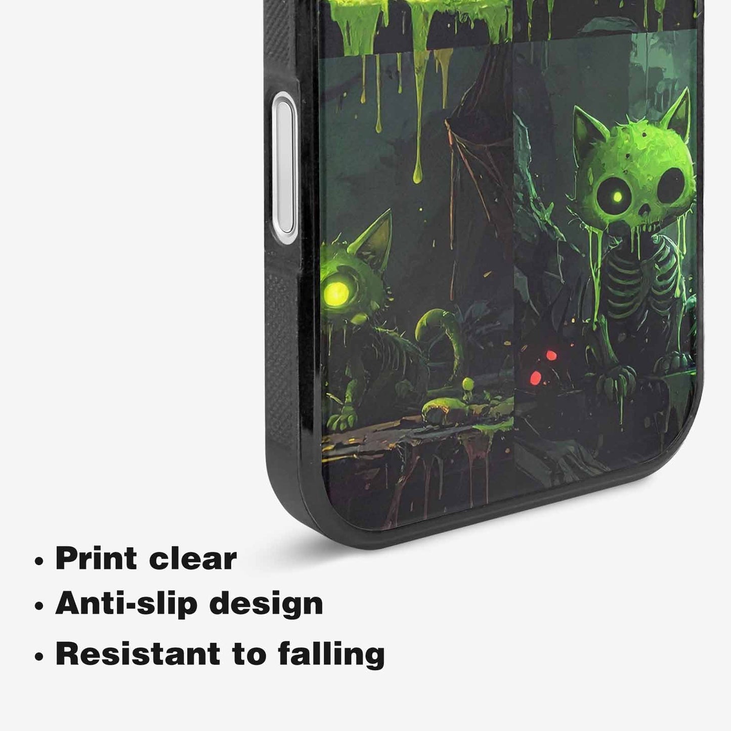 iPhone 16 Plus Case — Toxic Melting Skeleton Cats Small Toxic, Personalized Phone Case