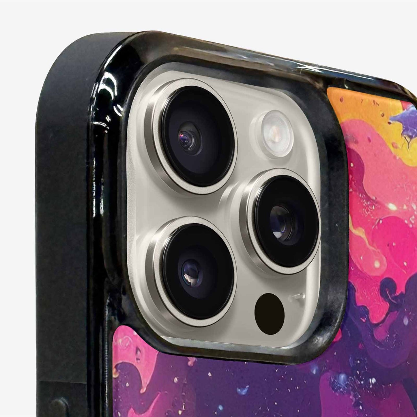 iPhone 16 Pro Case — Cosmic Creature And Object Mashup Pattern, Custom Art Phone Cover