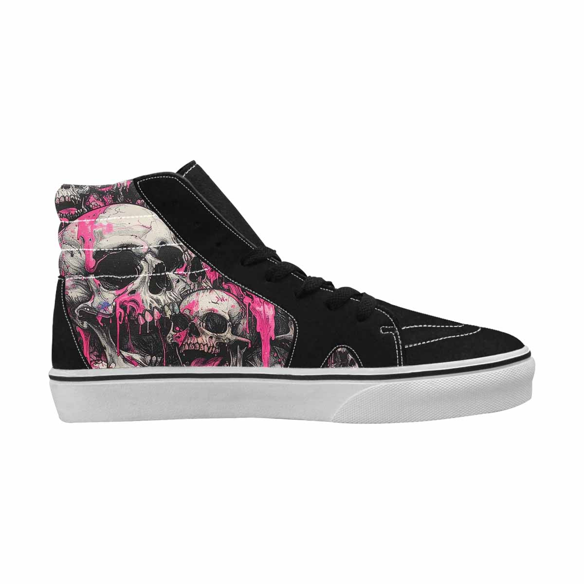 MEN'S Rainbow From Skull S High Top Canvas Dreamlike Custom Shoes