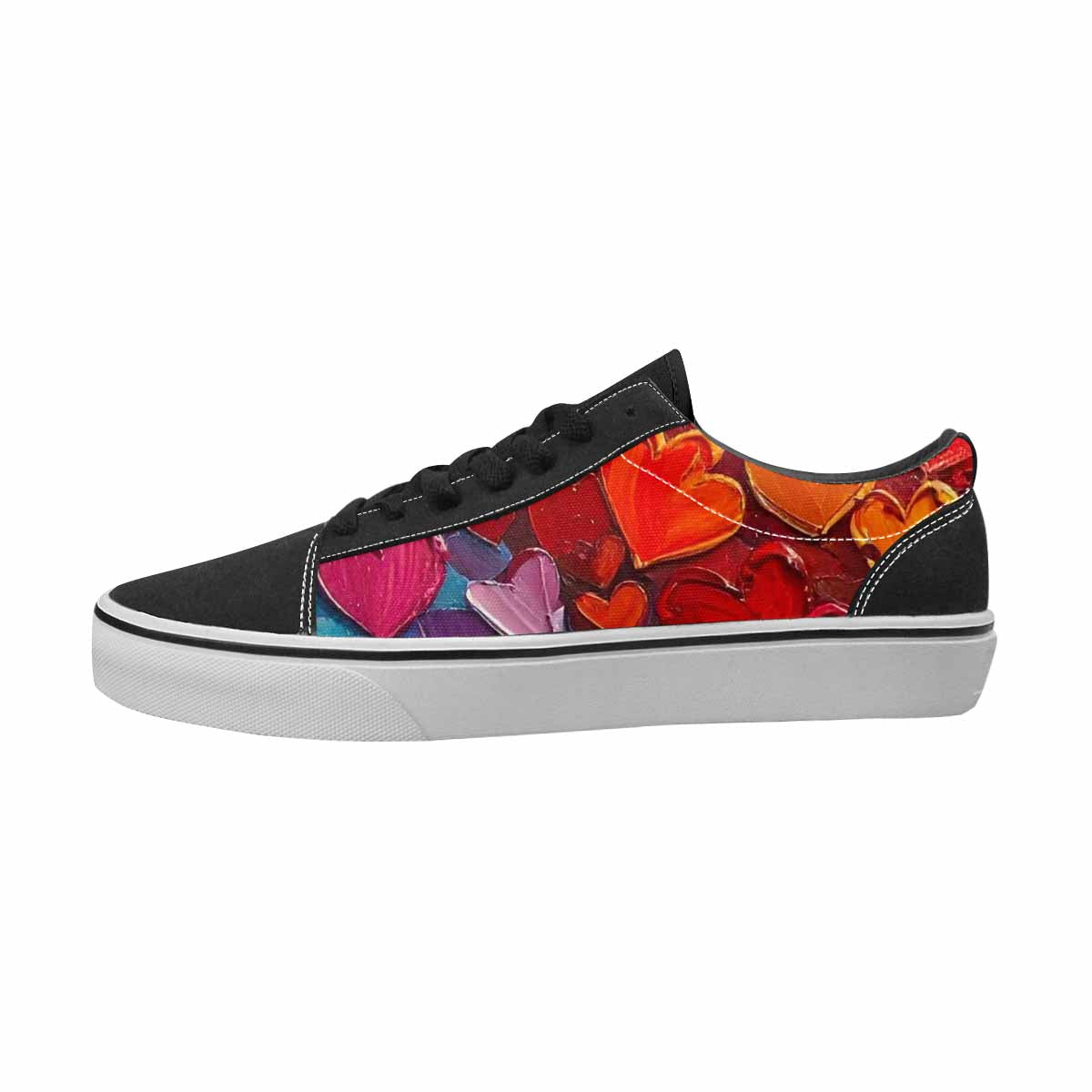 MEN'S Hearts Full Color Canvas Boutique Surreal Custom Kicks