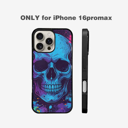 iPhone 16 Pro Max Case — Skulls Splatter Comic, Customized Protective Case