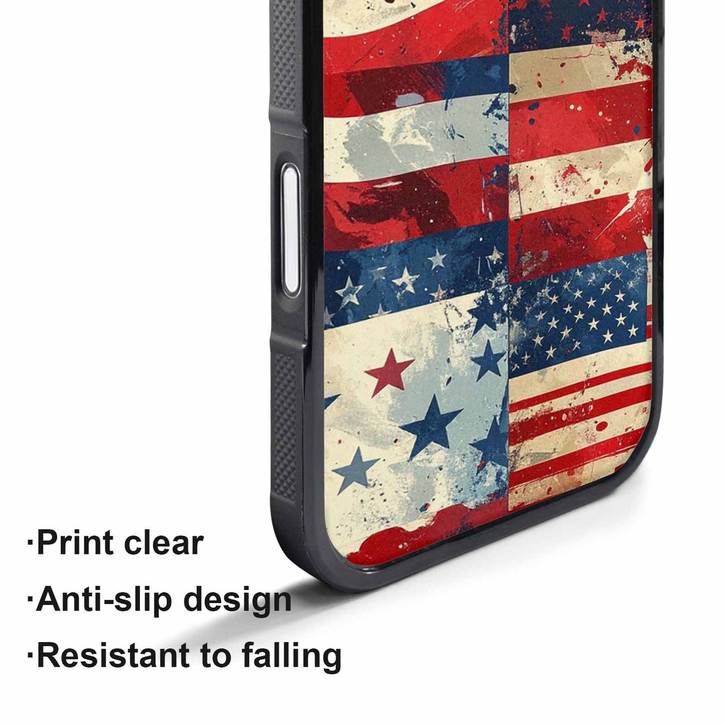 iPhone 17 Pro Max Case — Small American Flag Stars Galaxy Space, Custom Made Phone Cover
