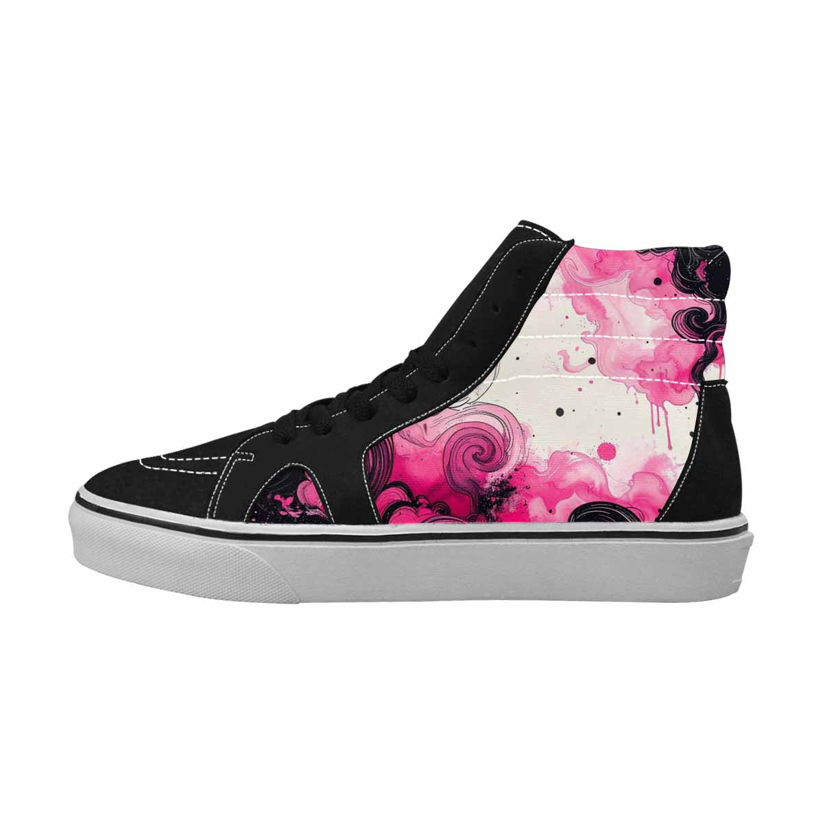 MEN'S Van Gogh Swirl High Top Canvas Wallpaper Art Sneakers