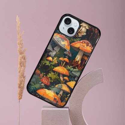 iPhone 15 Plus Case — Mushrooms Camomushrooms Patter, Custom Phone Case