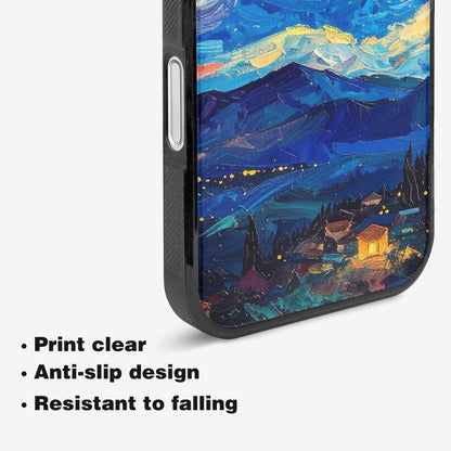 iPhone 16 Case — Starry Night Van Gogh Paint Art, Unique Phone Case Design