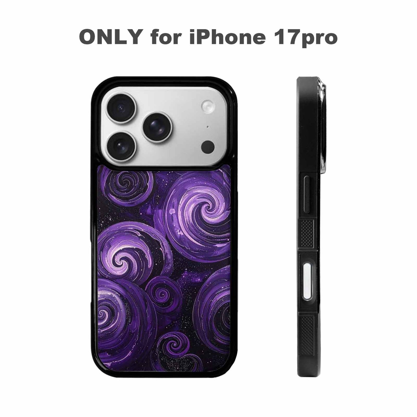 iPhone 17 Pro Case — Seamless Repeating Pattern Of Overlapping Galaxy, Personalized Phone Case