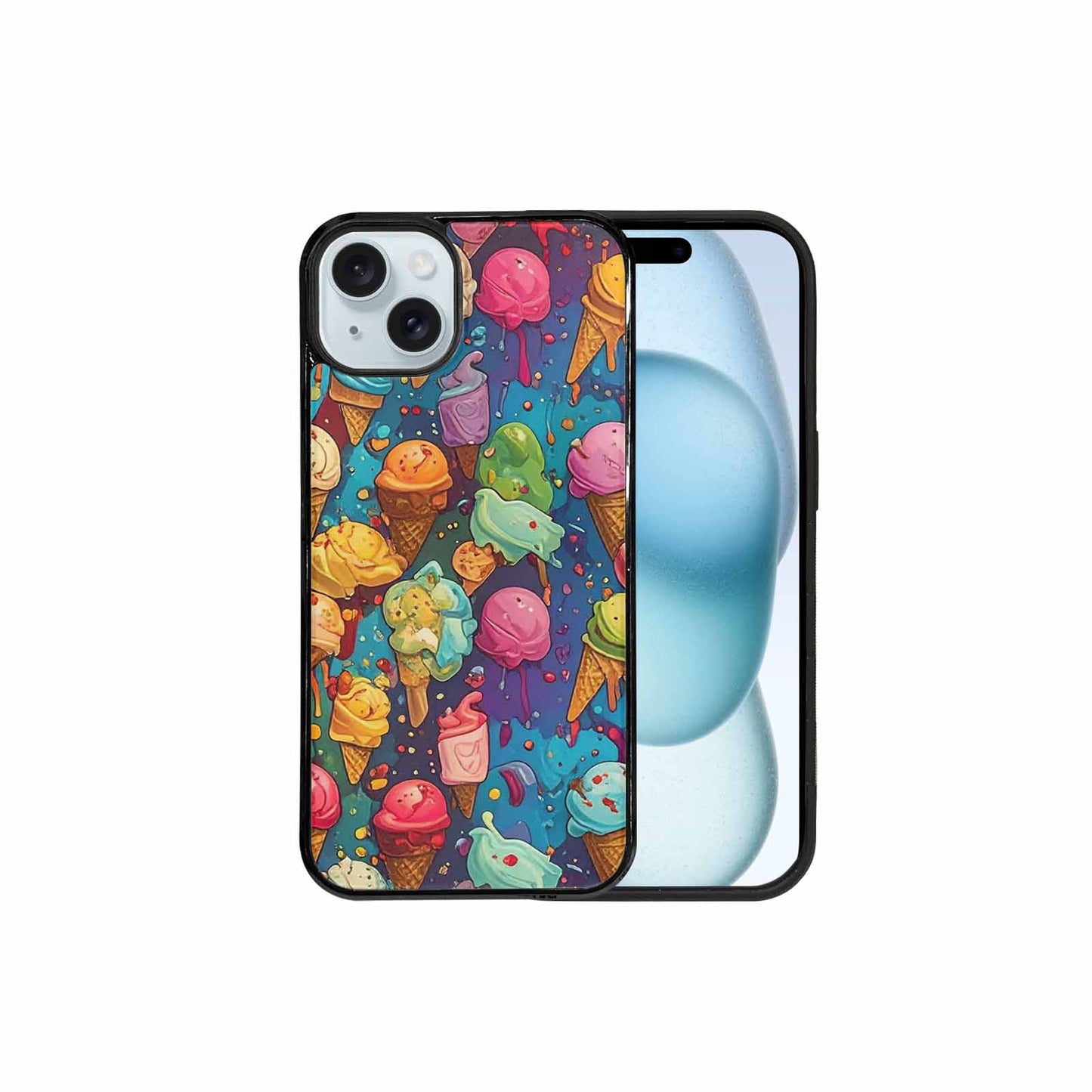 iPhone 15 Plus Case — Ice Cream Motif Ice Cream Motifs, Custom Phone Case