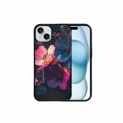 iPhone 15 Plus Case — Shadowy Glitch Floral Pattern Hundreds Of, Original Design Phone Case