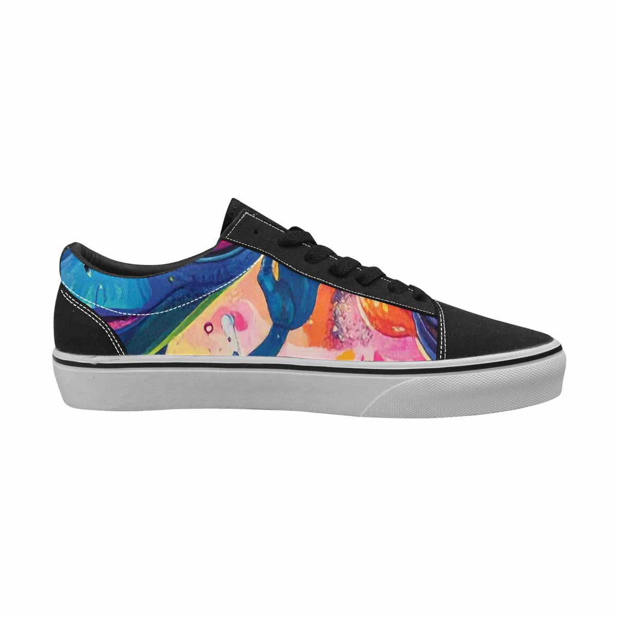 MEN'S Cartoon Alien Characters Canvas Lace-Up Neon Fantasy Shoes