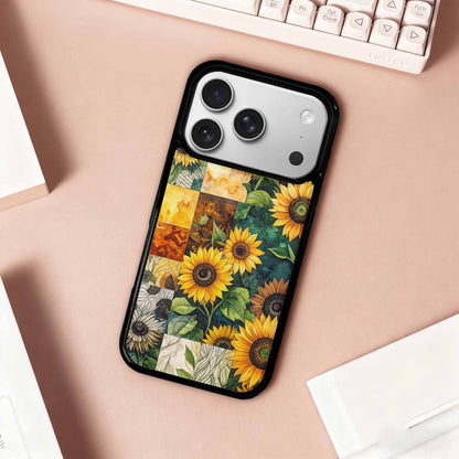 iPhone 17 Pro Case — Small Sunflower Pattern Randomly Varying Floral, Unique Phone Case Design