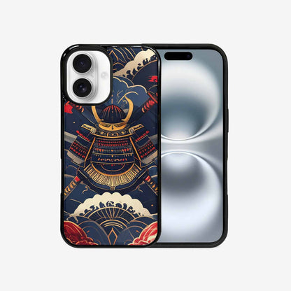 iPhone 16 Case — Samurai Art Repeat Pattern, Custom Made Phone Cover