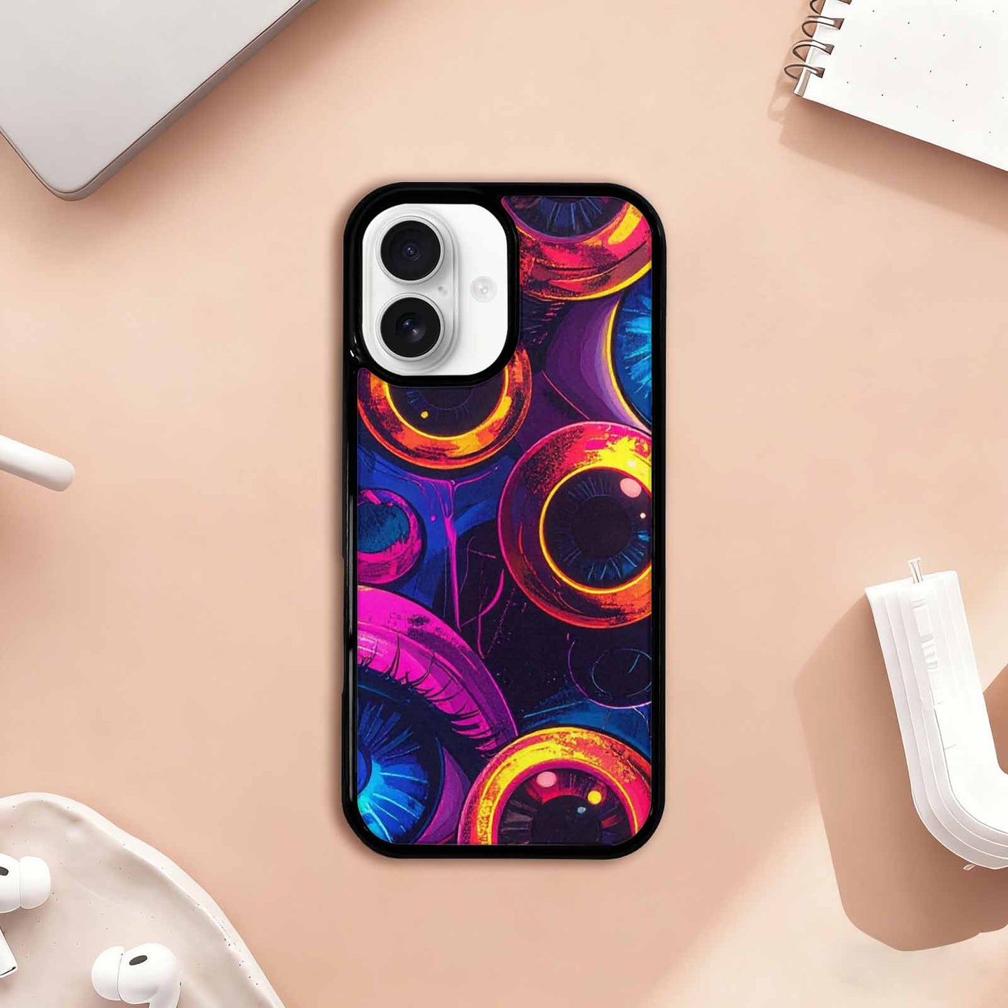 iPhone 17 Case — Seamless Tileable Pattern Of Cartoon Cute, Customized Protective Case