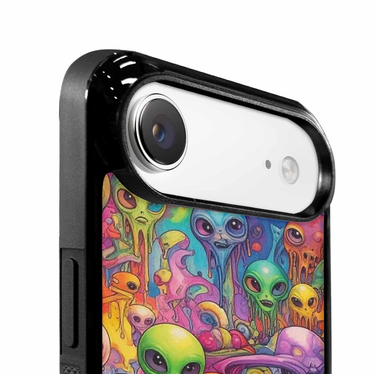 iPhone 17 Air Case — Melting Aliens Pattern Hundreds Of Alien, Personalized Phone Case