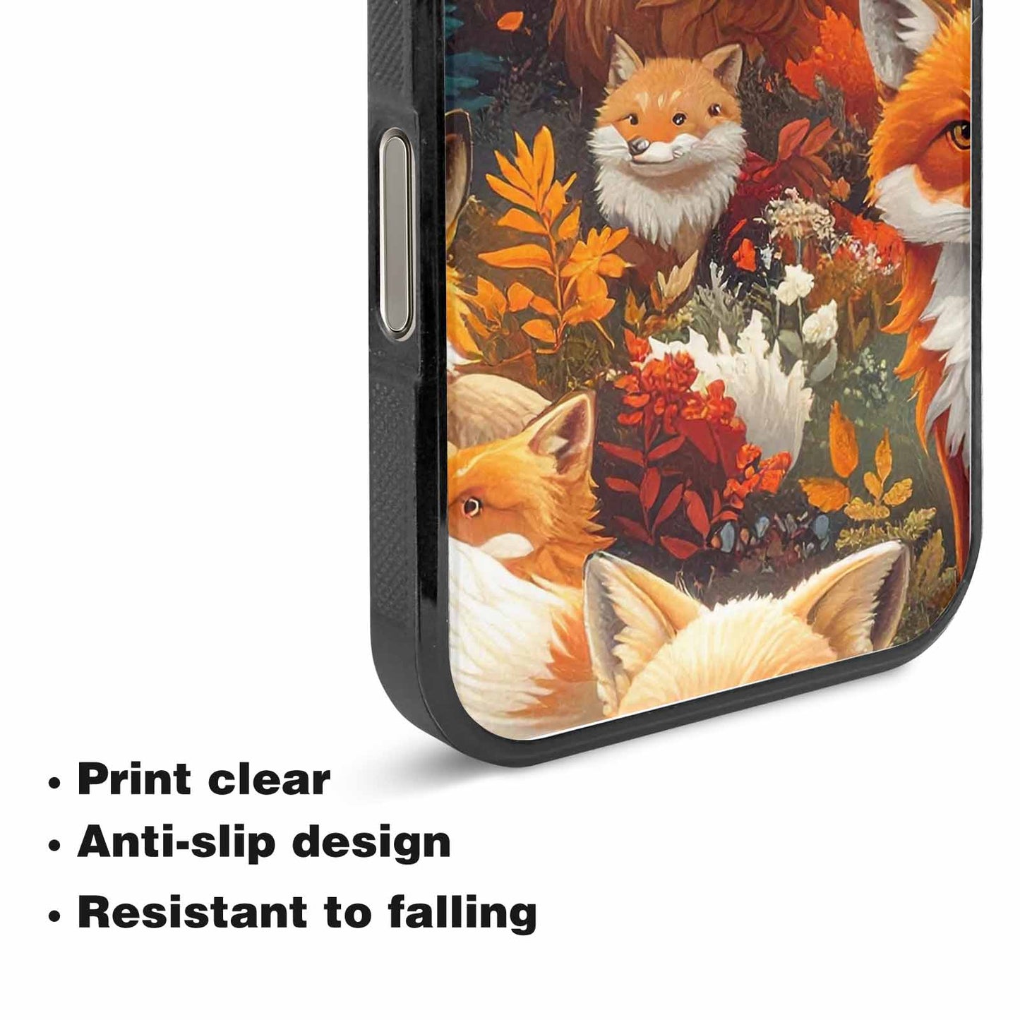 iPhone 15 Pro Max Case — Fox Forest Fox Forest Pattern Hundreds, Custom Made Phone Cover