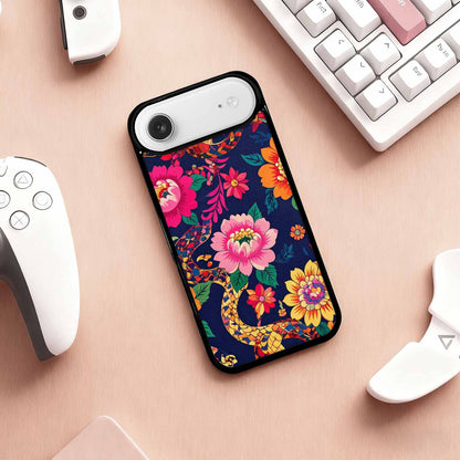 iPhone 17 Air Case — Floral Snake Print Floral, Customized Protective Case