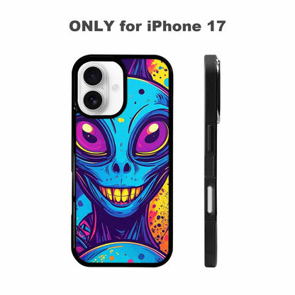 iPhone 17 Case — Alien Ufo Cartoon Art Alien Scifi, Customized Protective Case
