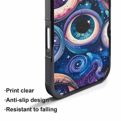 iPhone 17 Pro Max Case — Seamless Tileable Pattern Of Galaxy Space, Custom Printed Phone Case